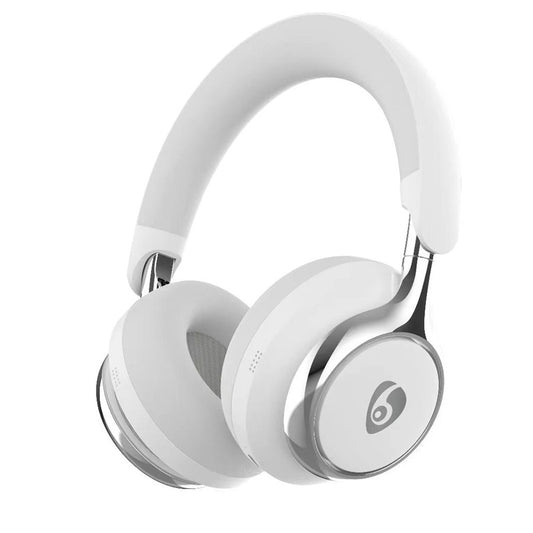 White Wireless ANC Headphones – Bluetooth 5.4, 32H Battery, Foldable Over-Ear Design with Comfort Earpads – Ideal for Travel, Gaming & Calls