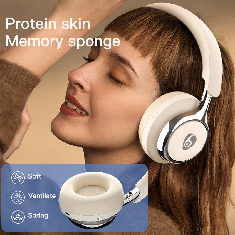 Premium Wireless ANC Headphones – Bluetooth 5.4, 32H Battery, Foldable Over-Ear Design – Black