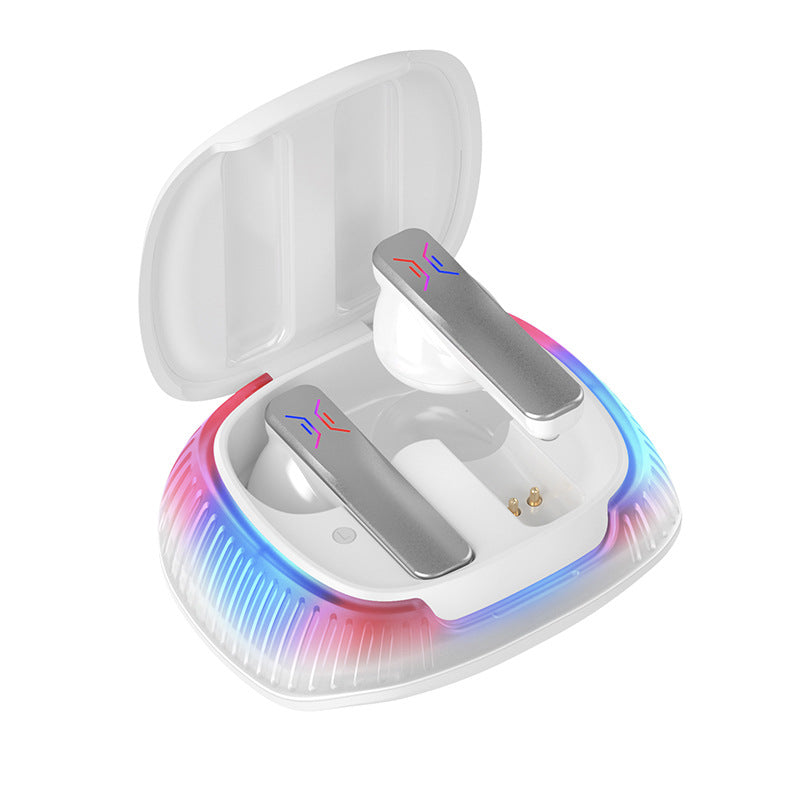 Smart AI Translator Earbuds – Bluetooth 5.3, Noise Reduction, LED Display Charging Case – White