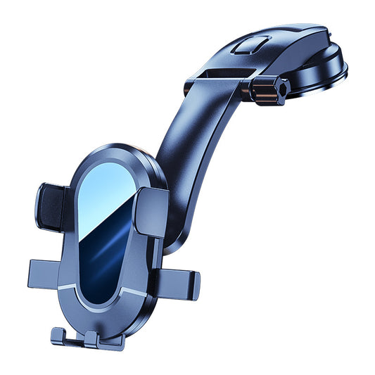 Universal Car Phone Mount Holder – 360° Rotating Dashboard & Windshield Suction Cup Cradle – Black