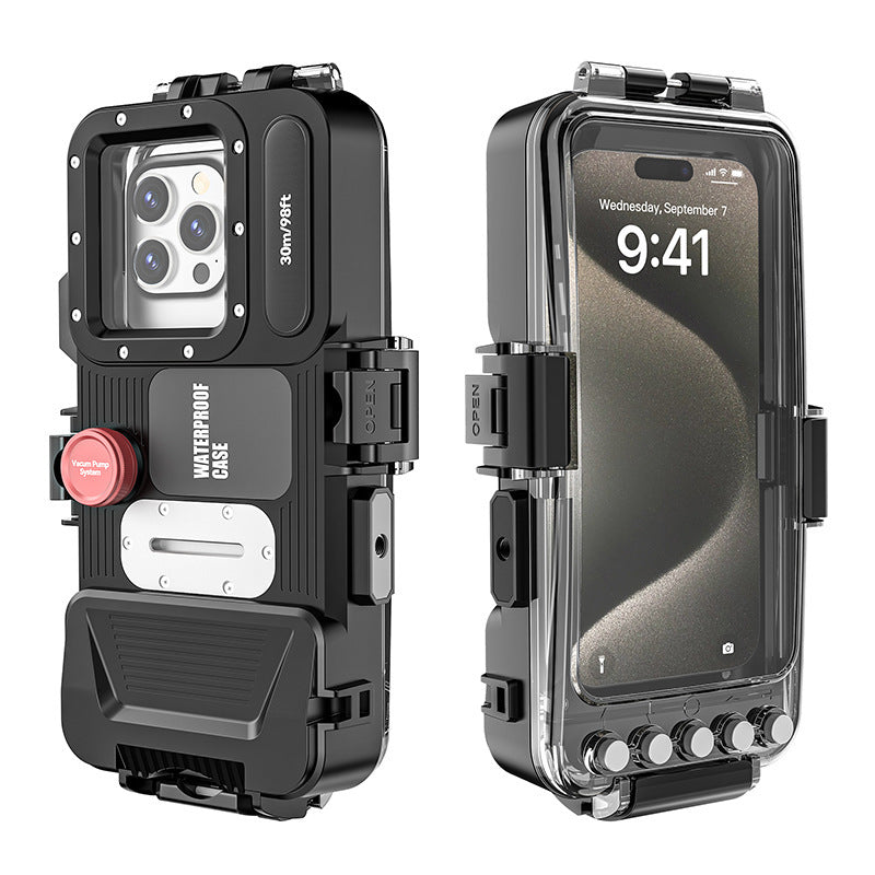 Universal 30M Waterproof Bluetooth Diving Case – Underwater Phone Housing for Apple & Samsung Devices