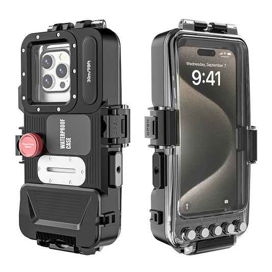 Universal 30M Waterproof Bluetooth Diving Case – Underwater Phone Housing for Apple & Samsung Devices