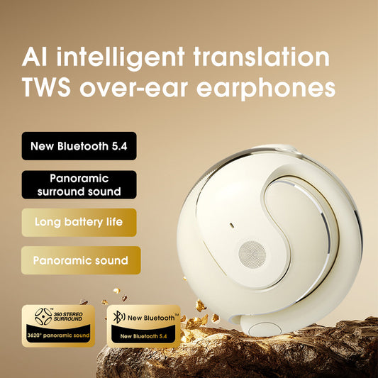 White WG-05 OWS Bone Conduction Bluetooth Earphones – AI Translation, Non-In-Ear Sports Design