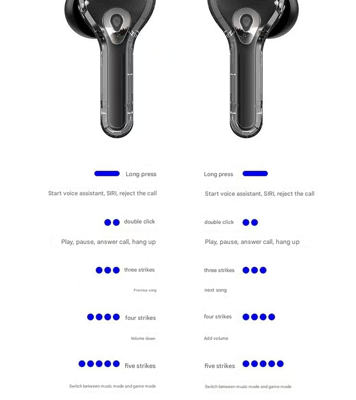 Black Smart TWS Bluetooth 5.4 Earbuds with Full-Color LCD Touchscreen Case – HiFi Stereo Sound & ENC Noise Cancelling