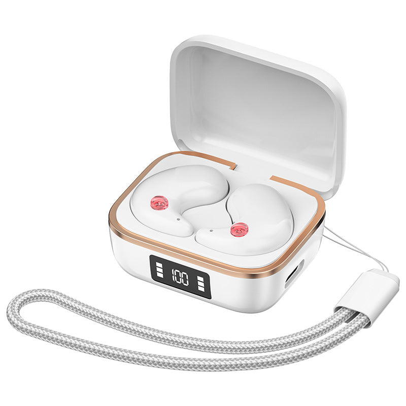 TWS Wireless Earbuds with Wireless Charging Case – Bluetooth 5.3, HiFi Stereo Sound, LED Display & Smart Touch Controls – White