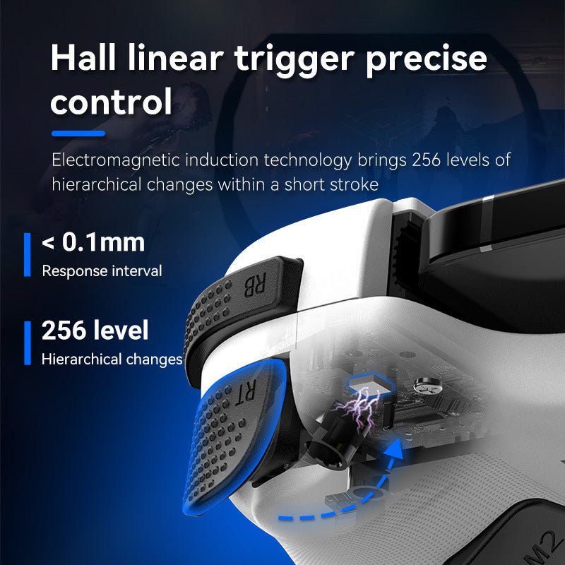 Multi-Platform Telescopic Gaming Controller – Hall Effect Triggers, Esports 3D Joysticks, Macro Programming, Built-in Radiator – Black