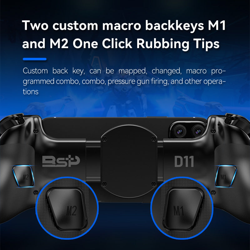 Multi-Platform Telescopic Gaming Controller – Hall Effect Triggers, Esports 3D Joysticks, Macro Programming, Built-in Radiator – Black