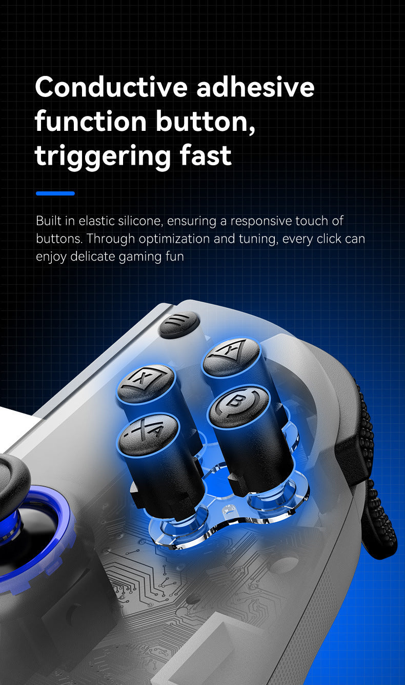 Multi-Platform Telescopic Gaming Controller – Hall Effect Triggers, Esports 3D Joysticks, Macro Programming, Built-in Radiator – Black