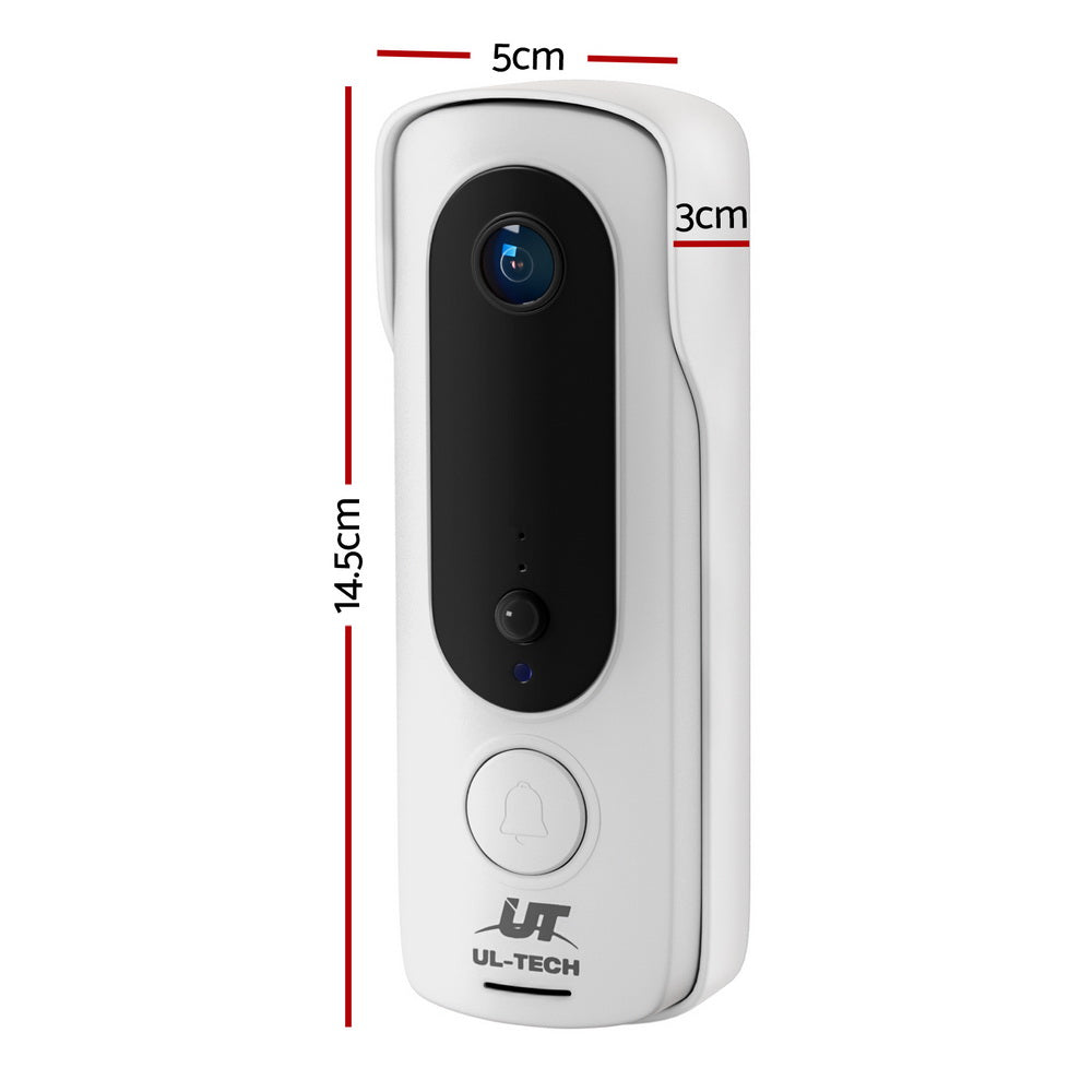 UL-tech Wireless Video Doorbell Security Camera – 2-Way Audio, Motion Detection, Night Vision, App Alerts